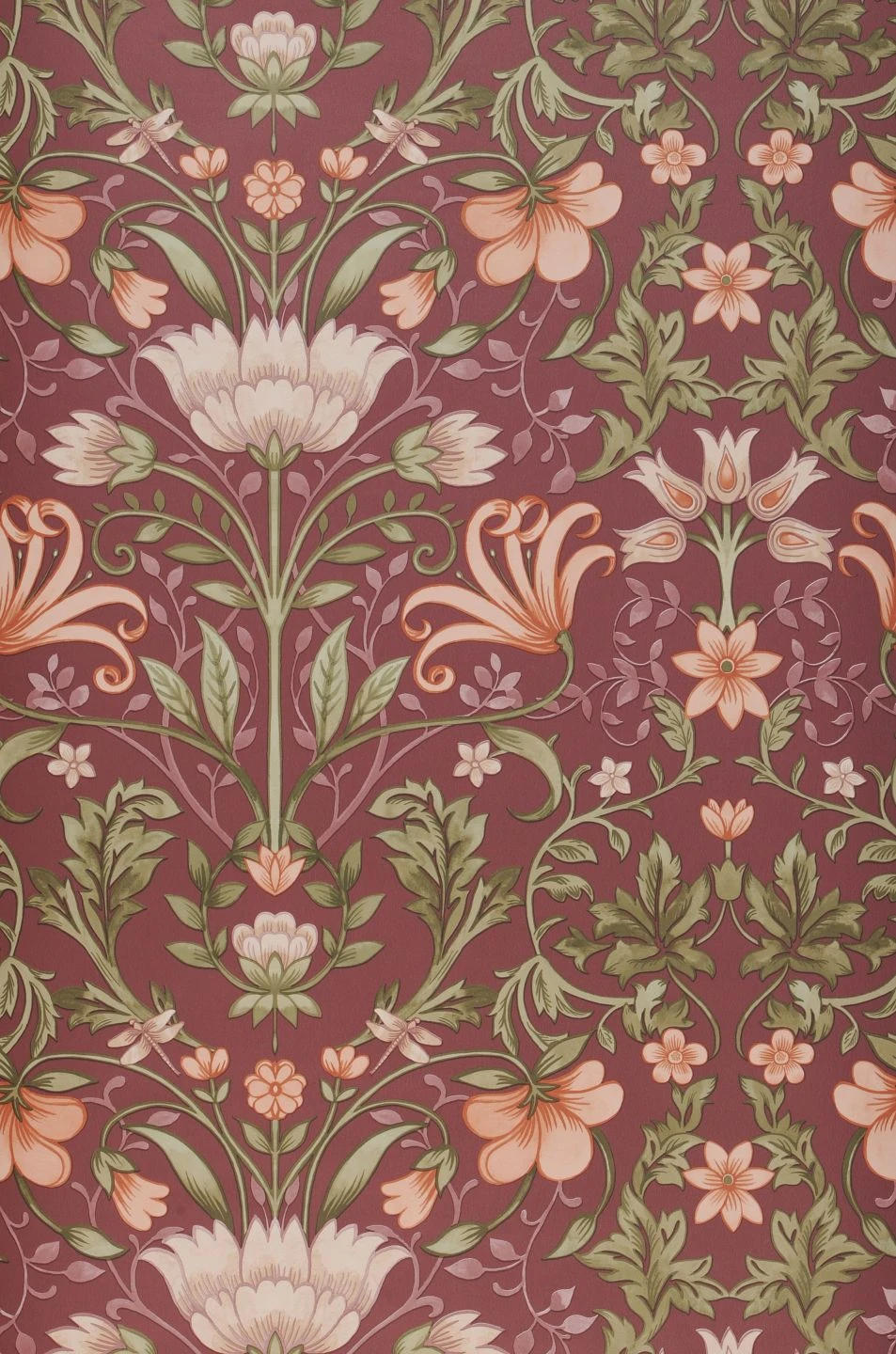 Tapete Andana Weinrot 4 Tapete Andana Weinrot – Bild 2