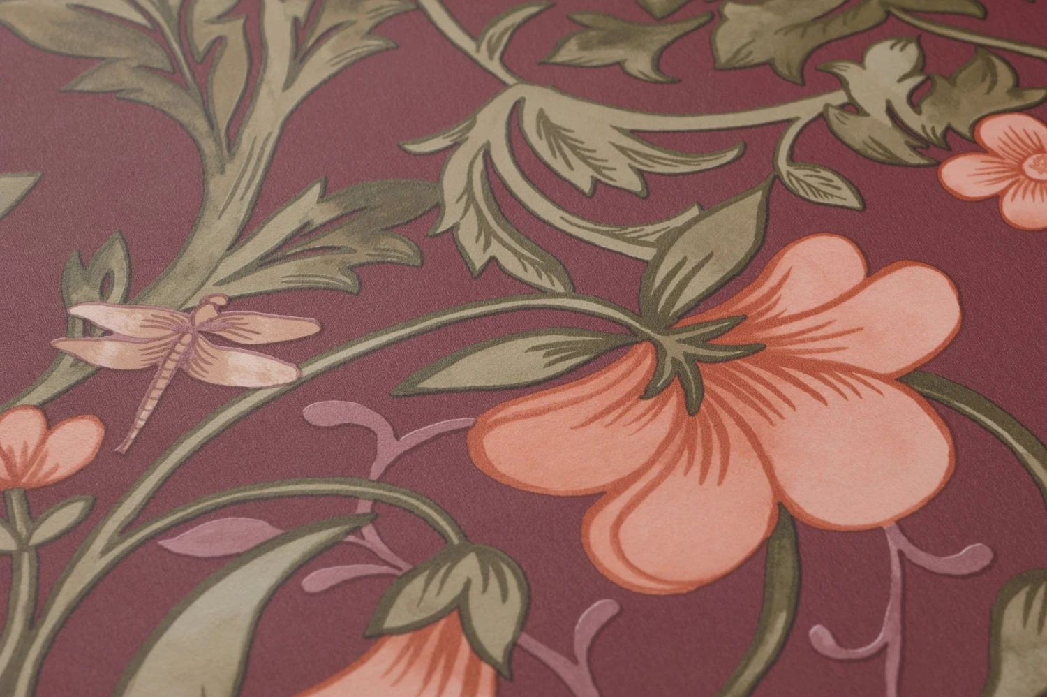 Tapete Andana Weinrot 5 Tapete Andana Weinrot – Bild 3