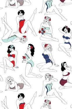 Tapete Pinup Rot -Innentapete 355171 Pinup 2880x1440