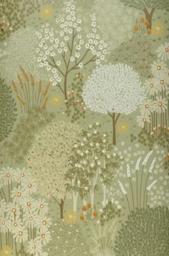 Tapete Aurora Schilfgrün -Innentapete 431713 Aurora 2880x1440