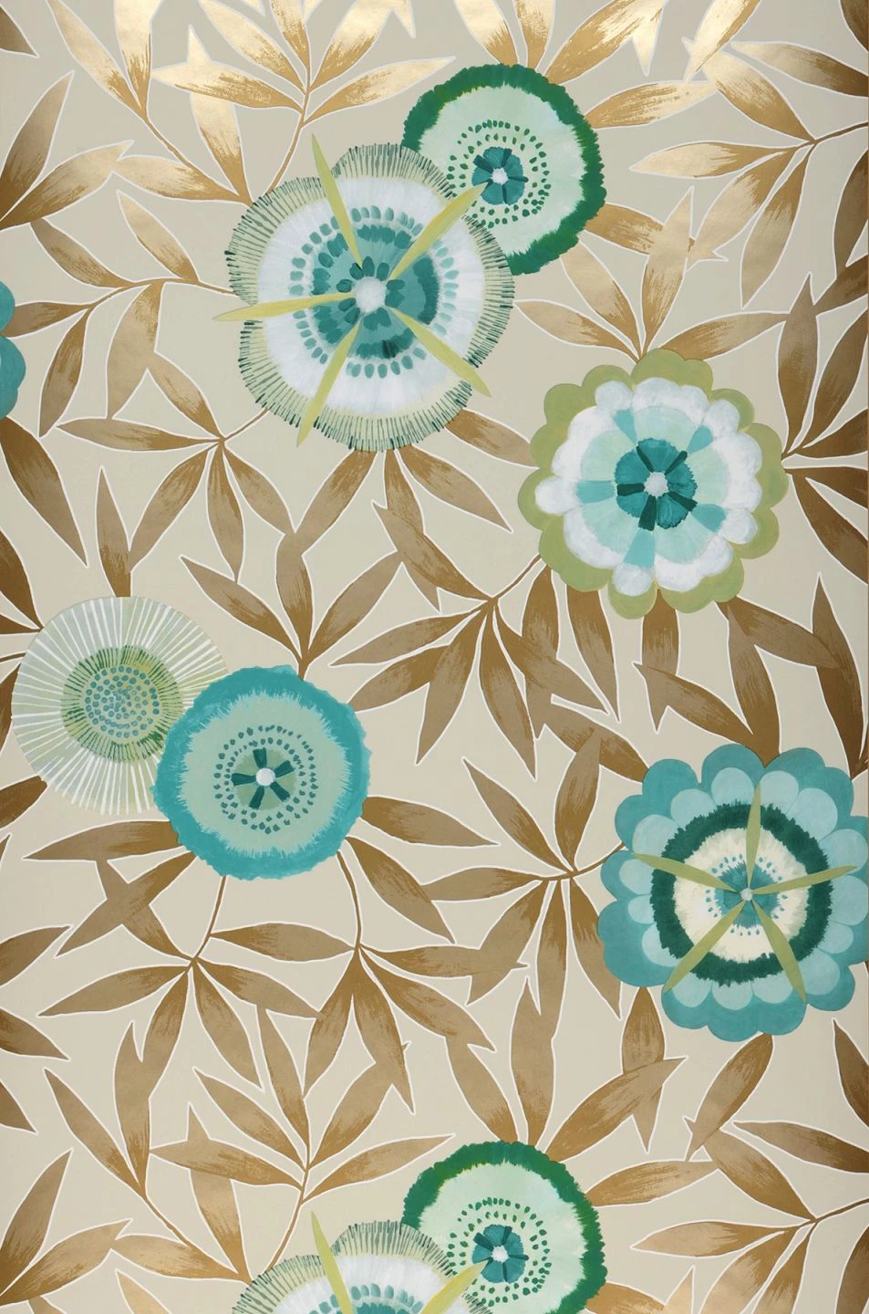 Tapete Sefina Türkisblau 3 Tapete Sefina Türkisblau