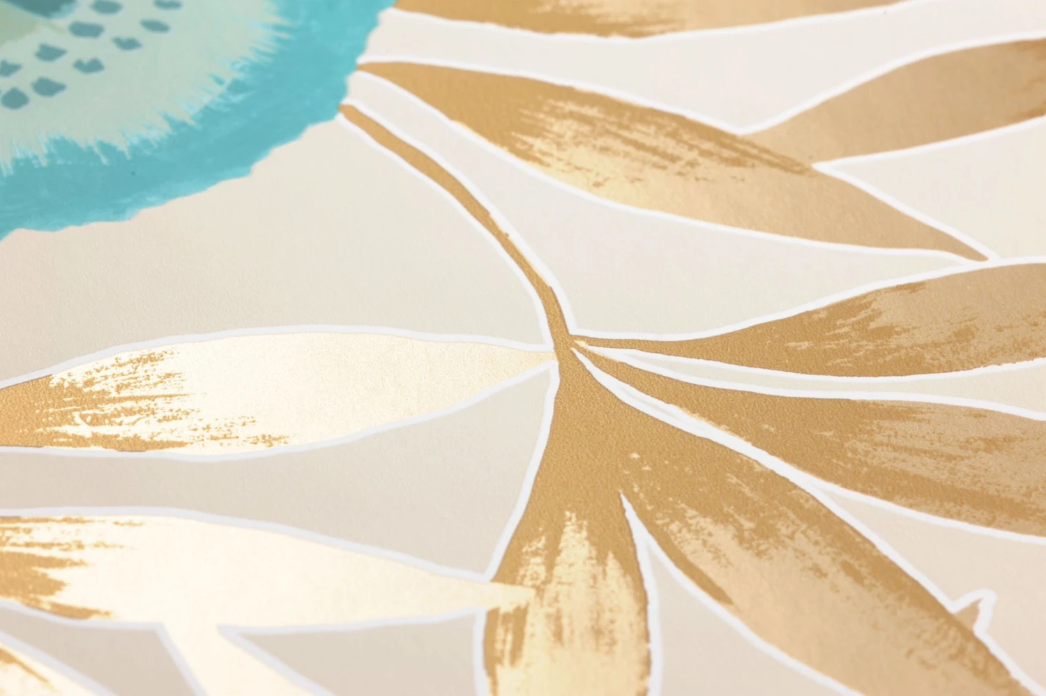 Tapete Sefina Türkisblau 4 Tapete Sefina Türkisblau – Bild 2