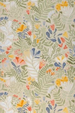 Tapete Pavonia Hellelfenbein