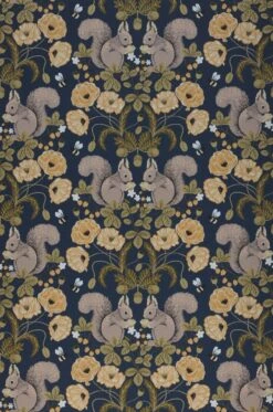 Tapete Pihla Dunkelblau