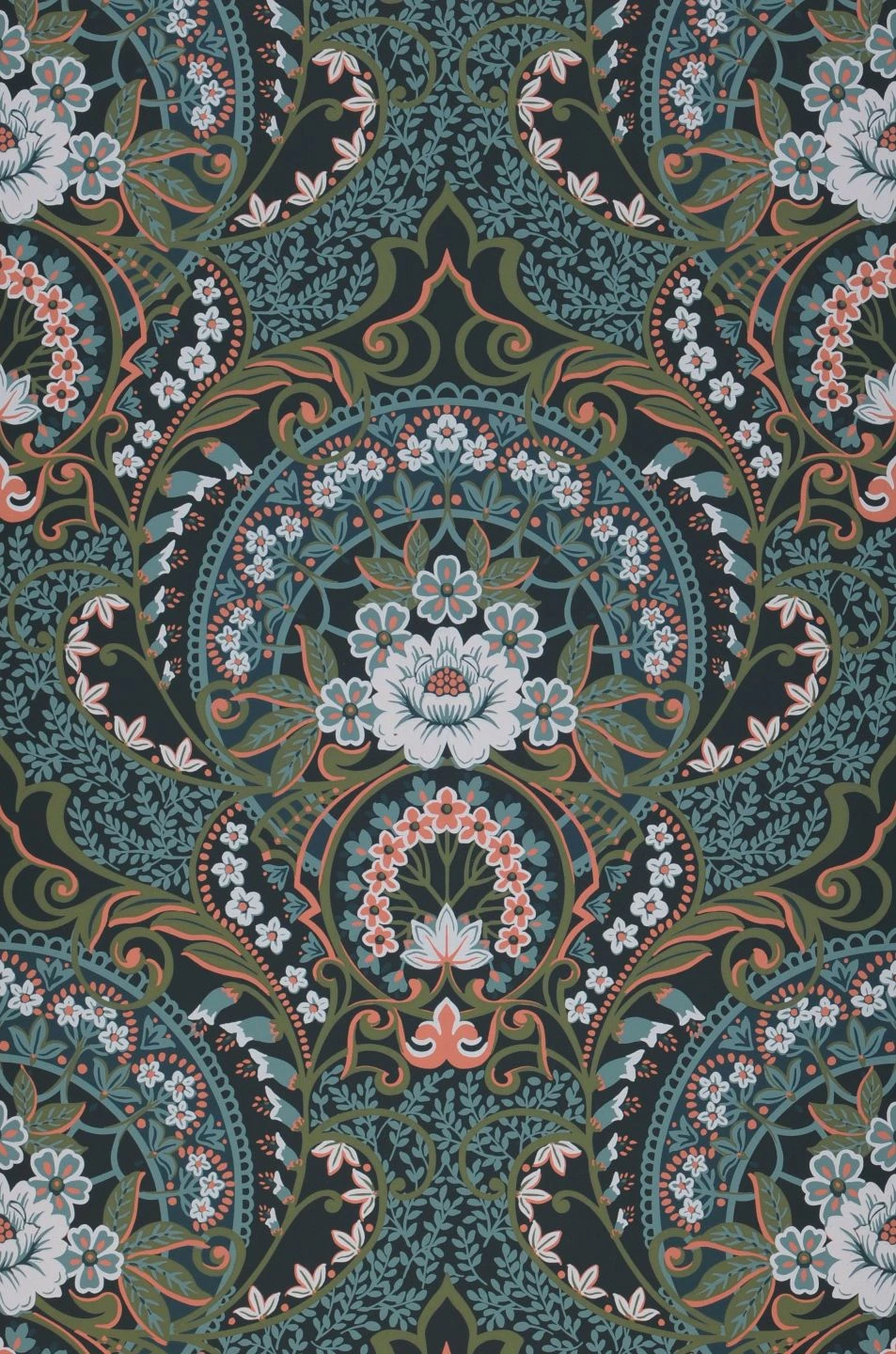 Tapete Sofia Ozeanblau 4 Tapete Sofia Ozeanblau – Bild 2