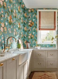 Tapete Amalfi Türkisblau -Innentapete Amalfi D 462941 2880x1440