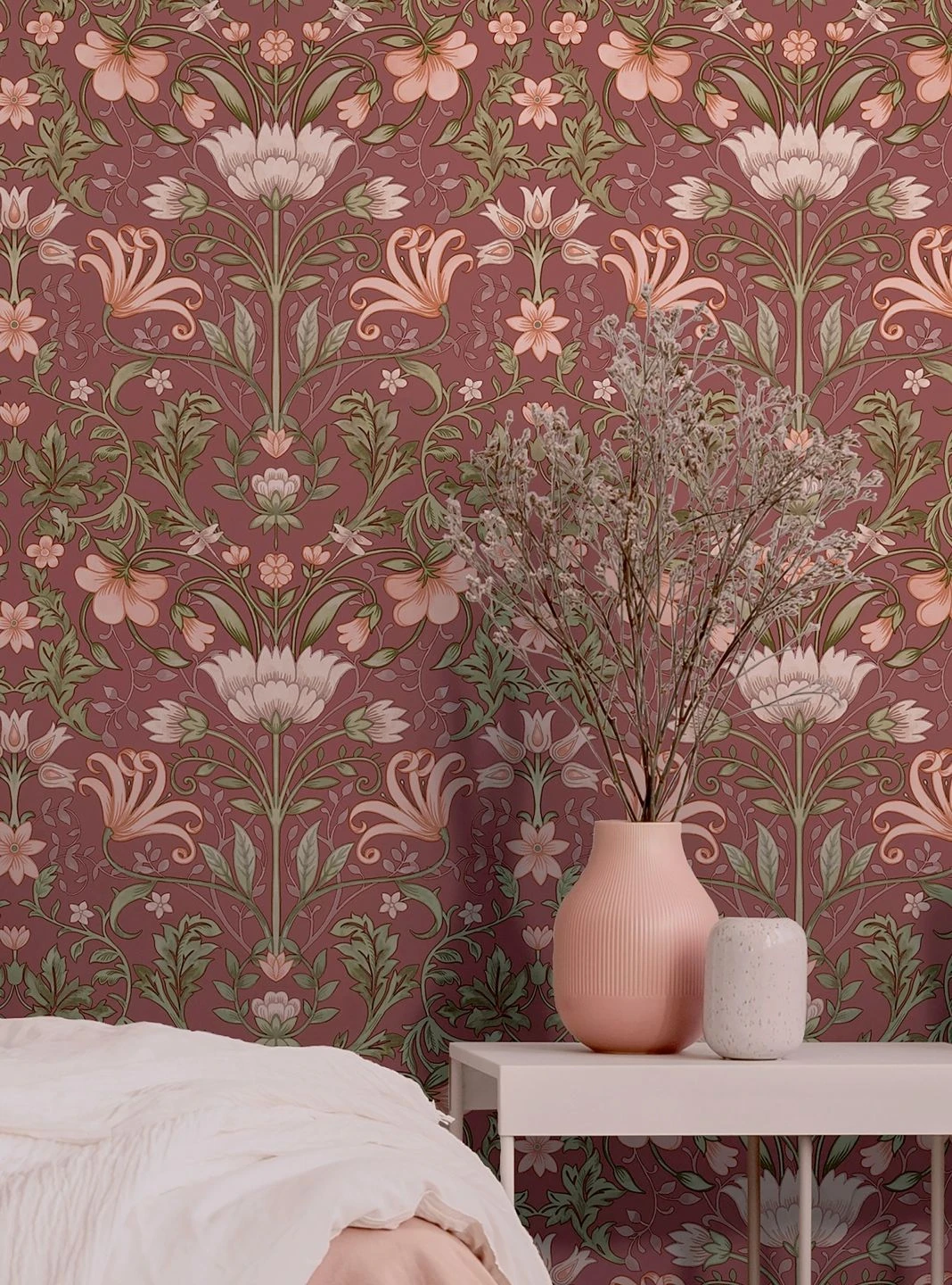 Tapete Andana Weinrot 3 Tapete Andana Weinrot