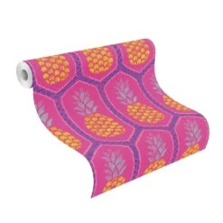 Barbara Becker Tapete Bb Ananas Pink Gelb 862126 -Innentapete Barbara Becker Tapete bb Ananas pink gelb 862126 1