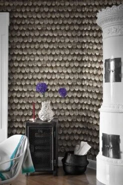 Barbara Becker Tapete Bb Holz Schindel Braun Grau 860702 -Innentapete Barbara Becker Tapete bb Holz Schindel braun gra 2