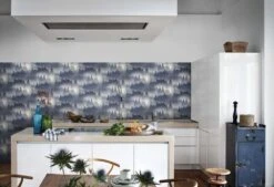 Barbara Becker Tapete Bb Wald Blau Grau 860832 -Innentapete Barbara Becker Tapete bb Wald blau grau 860832 1 2