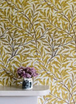 Tapete Darcie Zitronengelb