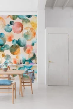 Digitaldruck Aquarell Planeten Orange Blau Rot ML4101 -Innentapete Digitaldruck Aquarell Planeten Orange Blau Rot ML4101 63217731 1