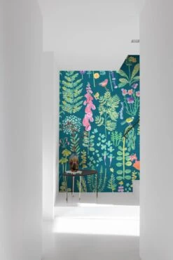 Digitaldruck Blumen Gräser Blau Grün Rosa ML1902 -Innentapete Digitaldruck Blumen Graeser Blau Gruen Rosa ML1902 63217707