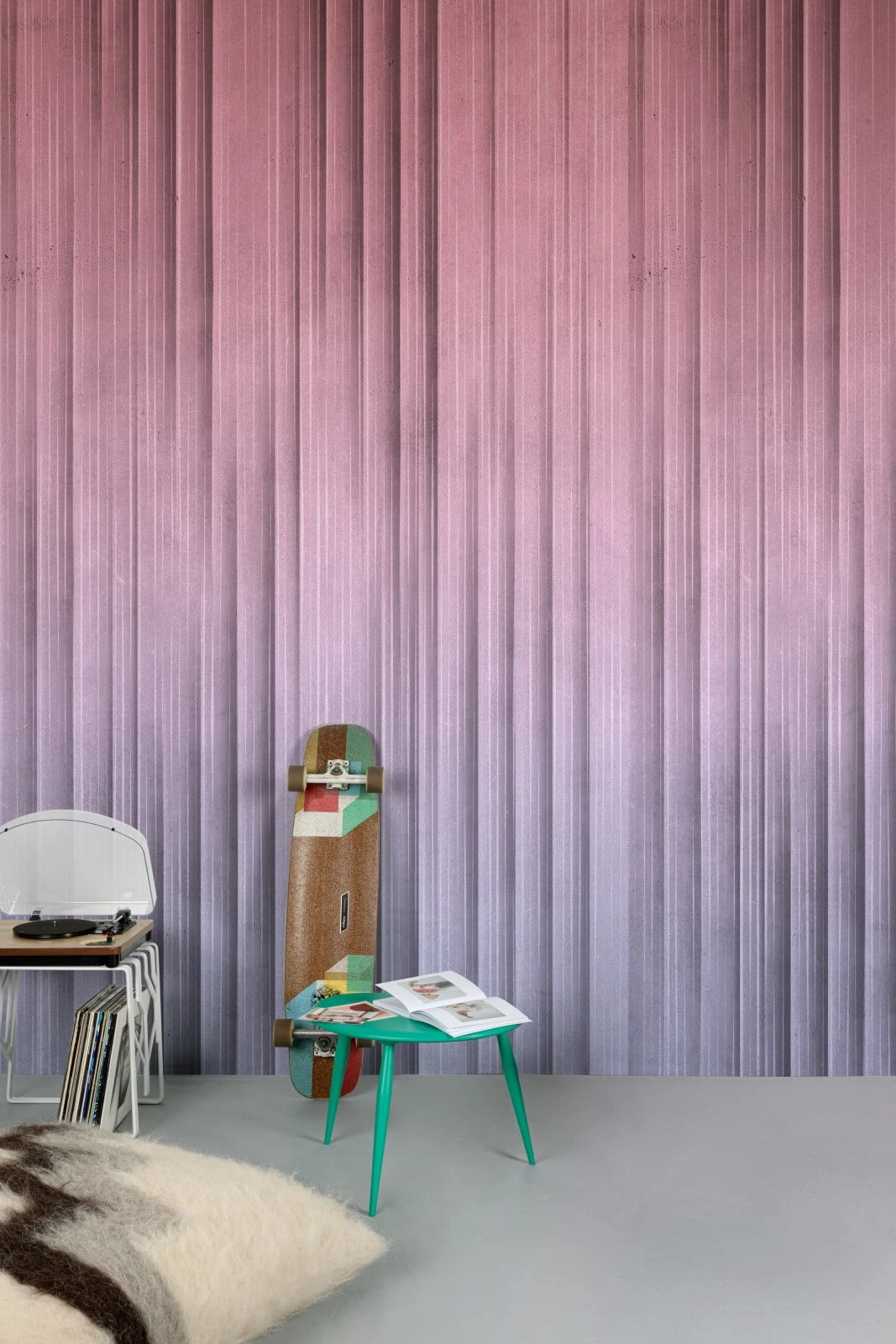 Digitaldruck Farbverlauf Putz Optik Rosa Lila ML6102 5 Digitaldruck Farbverlauf Putz Optik Rosa Lila ML6102 – Bild 3