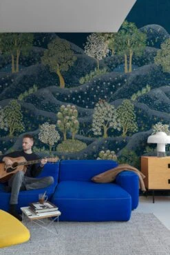 Digitaldruck Hügel Bäume Blumen Blau Grün Weiß ML1802 7 Digitaldruck Hügel Bäume Blumen Blau Grün Weiß ML1802 -Innentapete Digitaldruck Huegel Baeume Blumen Blau Gruen Weiss ML1802 63217705 1