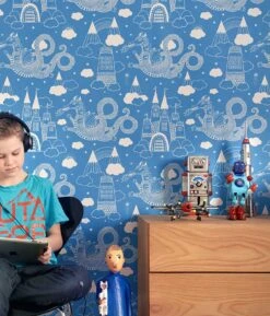 Tapete Drakhimlen Himmelblau -Innentapete Drakhimlen 389031 C 2880x1440