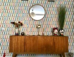 Tapete Eledra Türkisblau -Innentapete Eledra K 462281 2880x1440