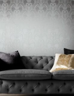 Tapete Emilia Silber -Innentapete Emilia 431081 2880x1440