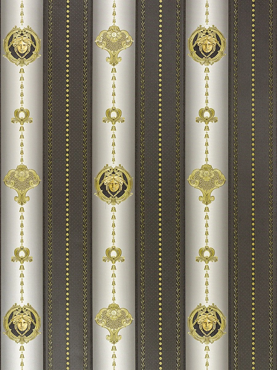 A.S. Creation Tapete Satin Medusa Gestreift Glanz Schwarz 6552-71 4 A.S. Creation Tapete Satin Medusa Gestreift Glanz Schwarz 6552-71 – Bild 2