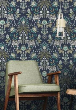 Tapete Fento Stahlblau -Innentapete Fento B 103413 2880x1440