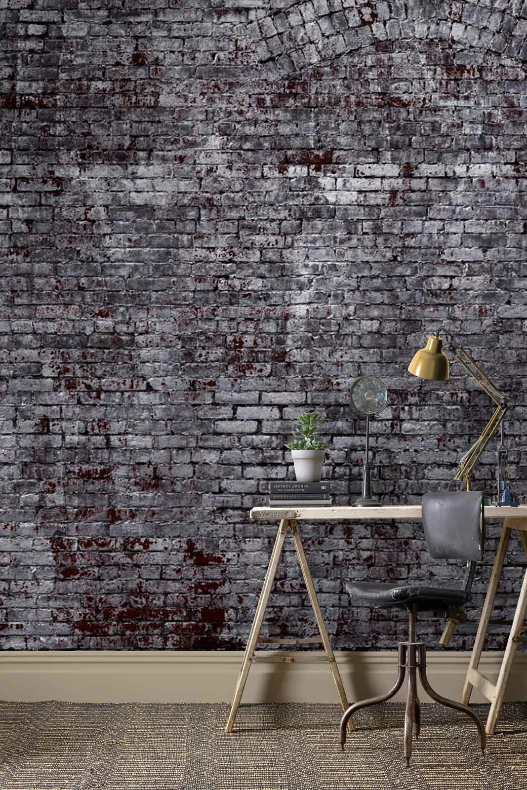 Rasch Fototapete Vlies 940954 Steinoptik Dunkelgrau 4 Rasch Fototapete Vlies 940954 Steinoptik Dunkelgrau – Bild 2