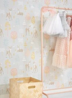 Tapete Golden Woods Weissgrau -Innentapete Golden woods B 389331 2880x1440