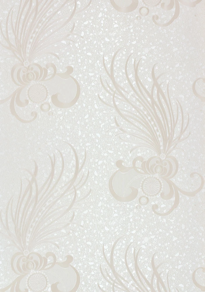 Glööckler Tapete Vlies Federn Cremeweiß Glanz 54846 3 Glööckler Tapete Vlies Federn Cremeweiß Glanz 54846