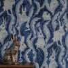 Tapete Hares In Hiding Stahlblau 2 Tapete Hares In Hiding Stahlblau -Innentapete Hares in Hiding A 975151 2880x1440