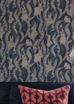 Tapete Hares In Hiding Stahlblau -Innentapete Hares in Hiding C 975151 2880x1440