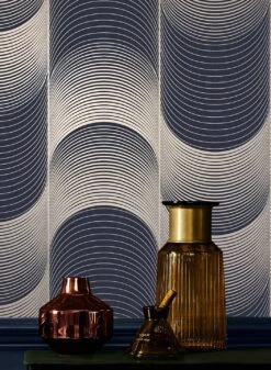 Neu eingetroffen 13 Tapete Katsura Dunkelblau