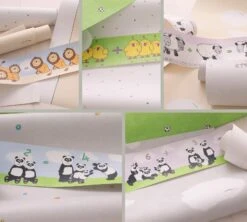 Kinderbordüre Löwen Zahlen Blau Braun Jonas Kötz 46521 -Innentapete Kinderborduere Loewen Zahlen blau braun Jonas Koetz 46521 192177