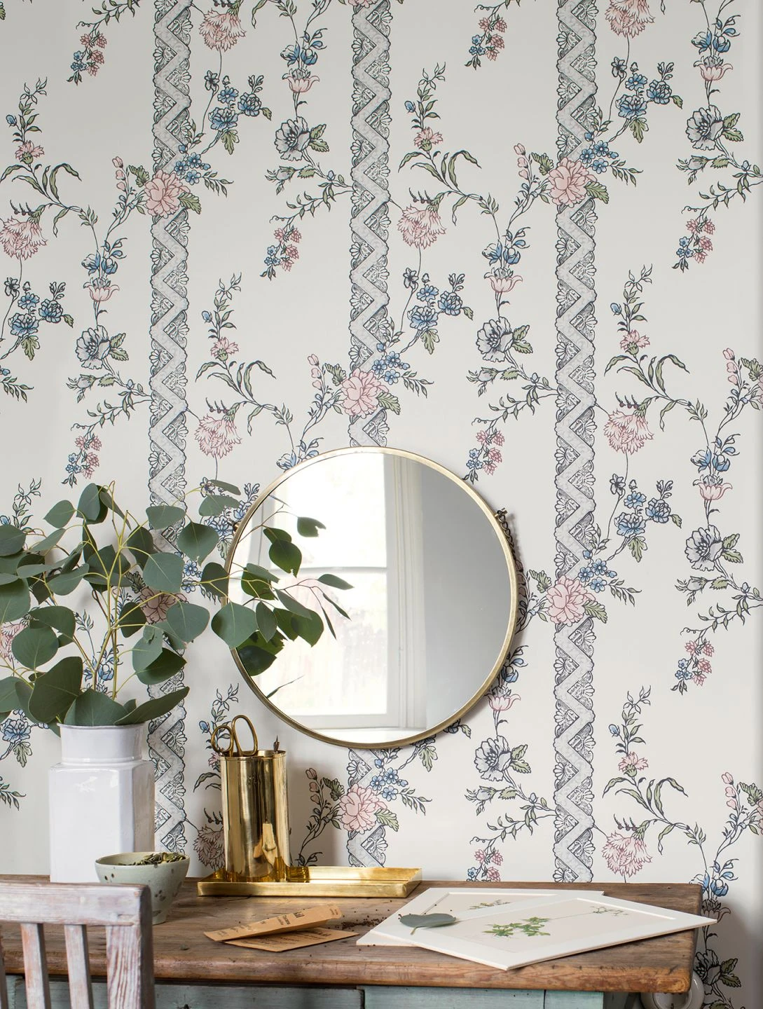 Tapete Laisa Pastellblau 5 Tapete Laisa Pastellblau – Bild 3