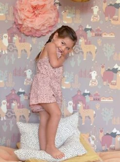 Tapete Lama Village Grauviolett 9 Tapete Lama Village Grauviolett -Innentapete Lama Village B 389364 2880x1440