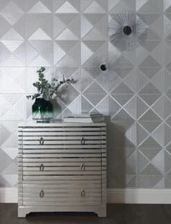 Tapete Lostar Silber -Innentapete Lostar B 181651 2880x1440