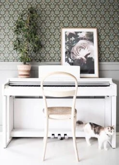 Tapete Magdalena Kieferngrün -Innentapete Magdalena B 485101 2880x1440