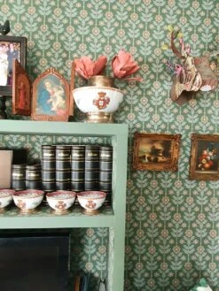 Tapete Magdalena Kieferngrün -Innentapete Magdalena L 485101 2880x1440