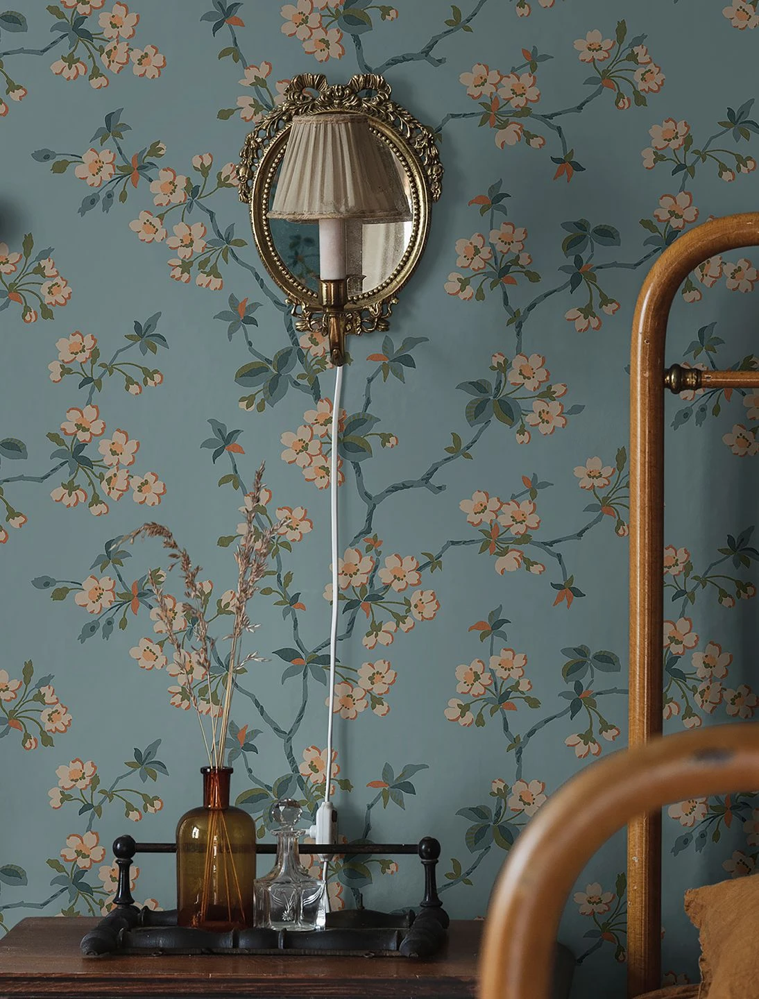 Tapete Maja Pastellgrünblau 3 Tapete Maja Pastellgrünblau