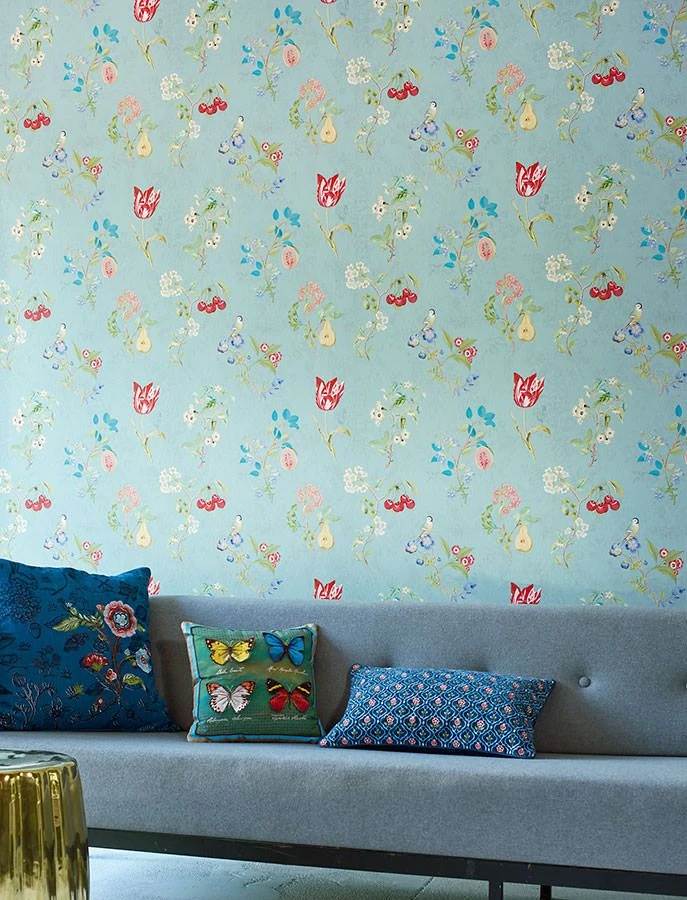 Tapete Mallorie Pastelltürkis 5 Tapete Mallorie Pastelltürkis – Bild 3