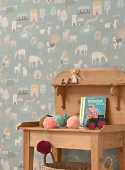 Tapete My Farm Zementgrau 9 Tapete My Farm Zementgrau -Innentapete My Farm B 389321 2880x1440