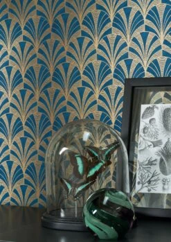 Neu eingetroffen 17 Tapete Obidos Dunkelblau