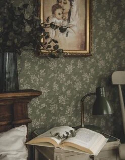 Tapete Patricia Schilfgrün -Innentapete Patricia F 452021 2880x1440