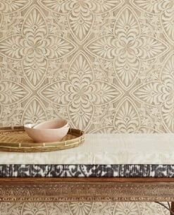Neu eingetroffen 7 Tapete Ragusan Hellelfenbein