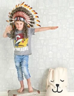 Tapete Small Town Hellgrau 7 Tapete Small Town Hellgrau -Innentapete Small Town B 389171 2880x1440