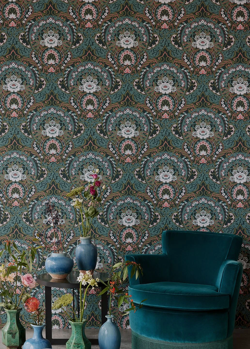 Tapete Sofia Ozeanblau 6 Tapete Sofia Ozeanblau – Bild 4