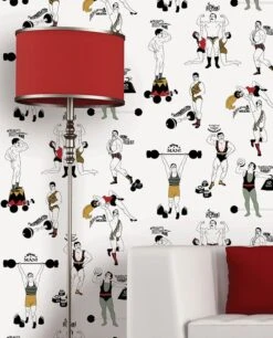 Tapete Strongman Ockergelb