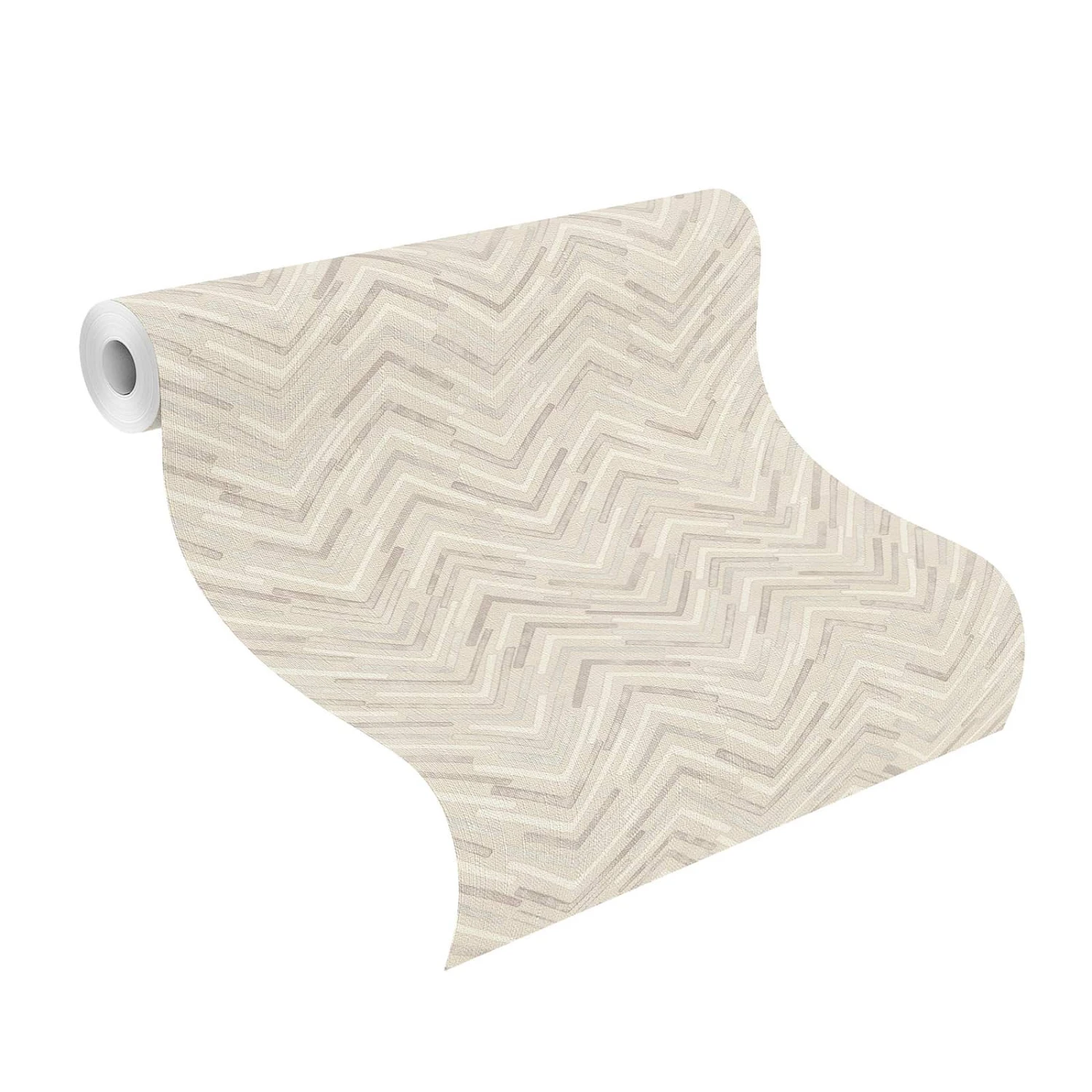 Tapete Barbara Home Collection Zickzack Beige-Grau 4 Tapete Barbara Home Collection Zickzack Beige-Grau – Bild 2
