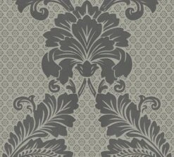 Tapete Flock Ornamente Silber Architects Paper 30544-4