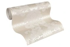 Tapete Flock Ornamente Silber Architects Paper 30544-1 -Innentapete Tapete Flock Ornamente silber Architects Paper 3 1