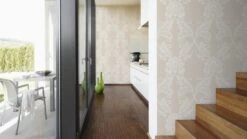 Tapete Flock Ornamente Silber Architects Paper 30544-1 -Innentapete Tapete Flock Ornamente silber Architects Paper 3 2