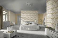 Tapete Kretschmer Deluxe Ornament Glasperlen Gold 41006-20 11 Tapete Kretschmer Deluxe Ornament Glasperlen Gold 41006-20 -Innentapete Tapete Kretschmer Deluxe Ornament Glasperlen wei 1